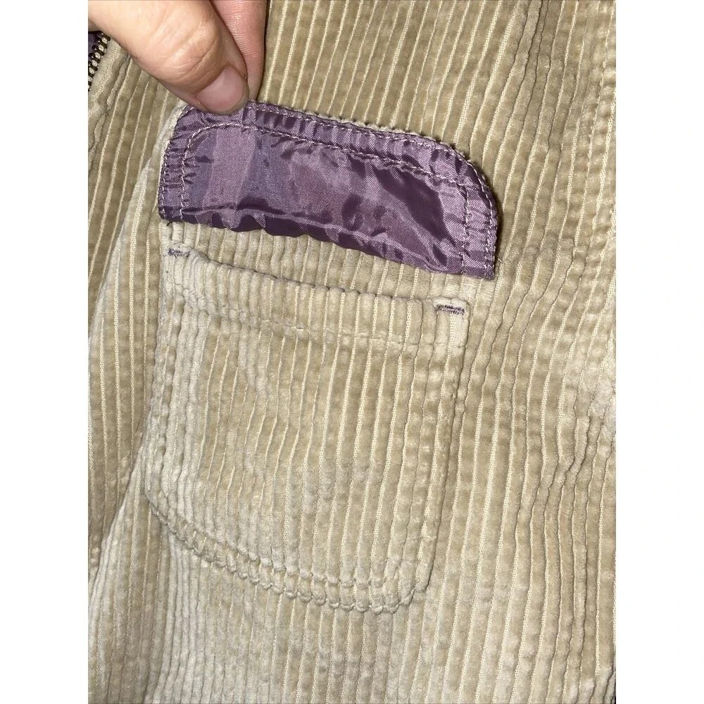 J Jill Western Corduroy chore Knit Neck Quilted Liner S Jacket country barn